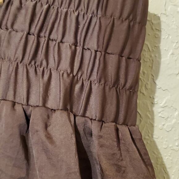 Lane Bryant Satin Y2K Skirt Womens Size 14/16 High Low Pleated Silky Boho Fairy - Picture 6 of 10